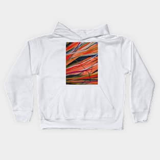 Abstract Grass 1 Digitally Enhanced 1 Kids Hoodie